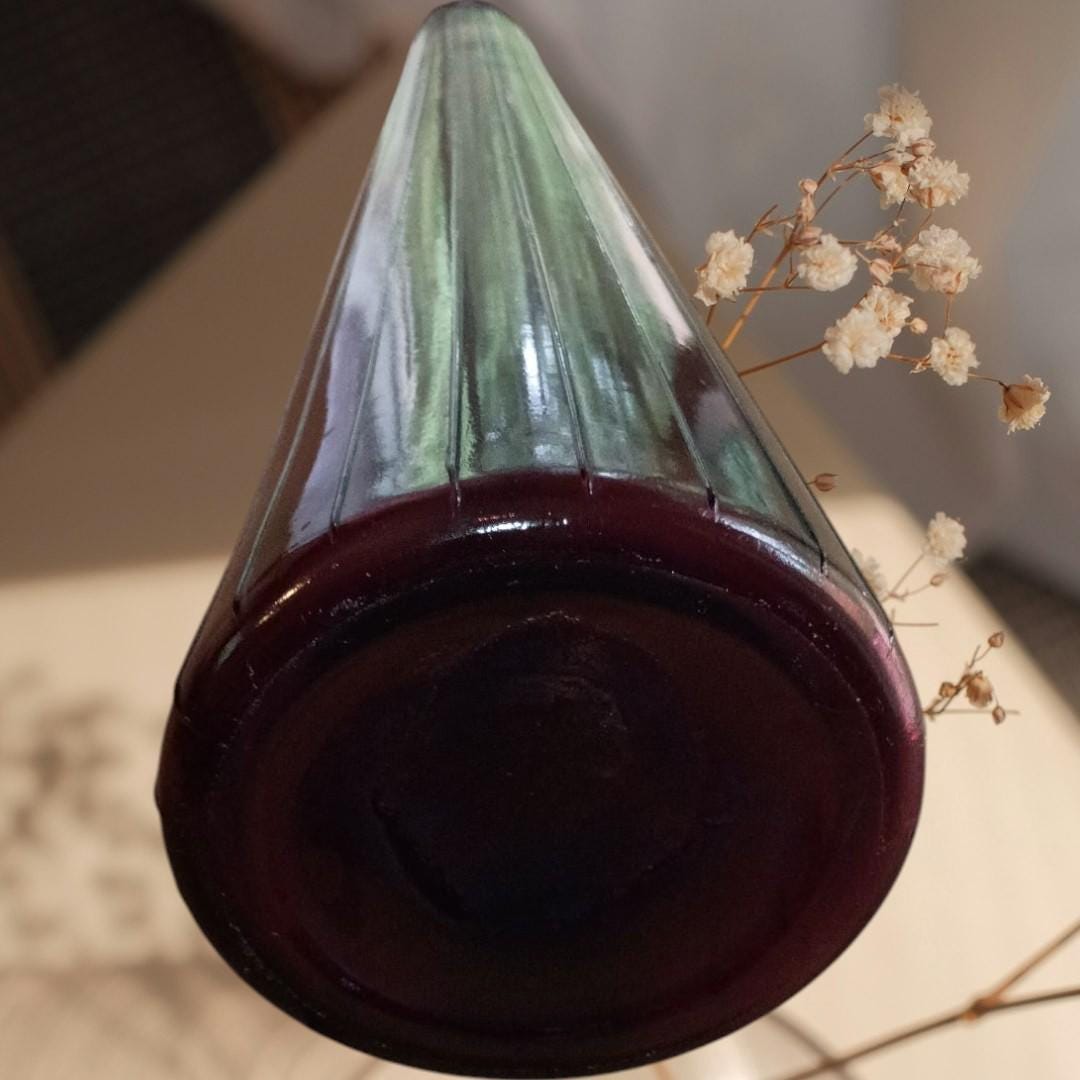 Decorative vase – 13” tall elegant narrow neck glassware – collectible home...