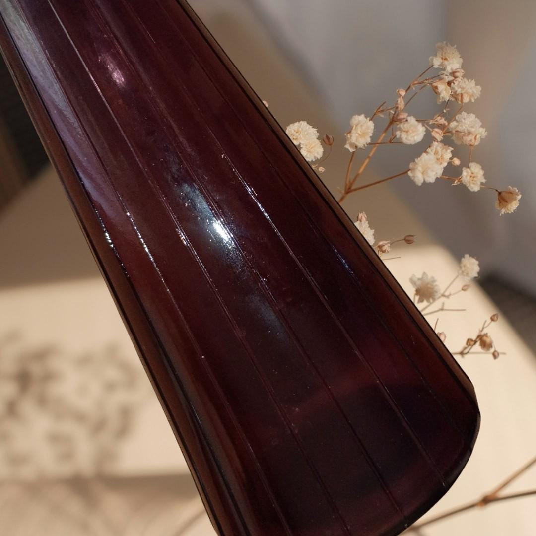 Decorative vase – 13” tall elegant narrow neck glassware – collectible home...