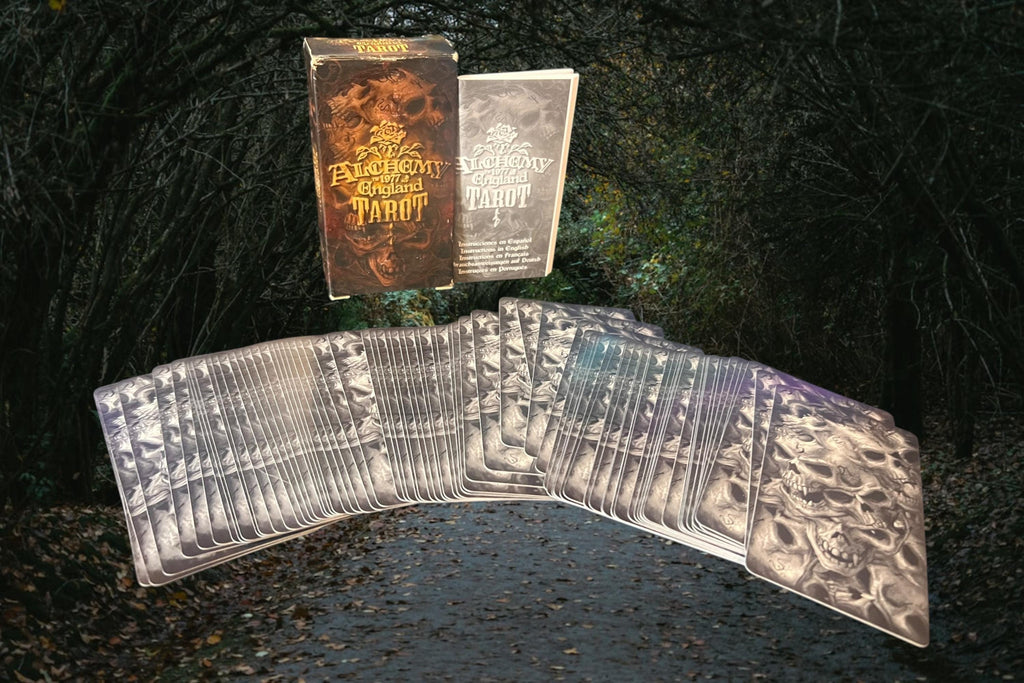 Alchemy 1977 England Tarot Deck Gothic Tarot Cards Fournier Dark Fantasy Occult Witchcraft Divination Collectible made in Spain hard to find