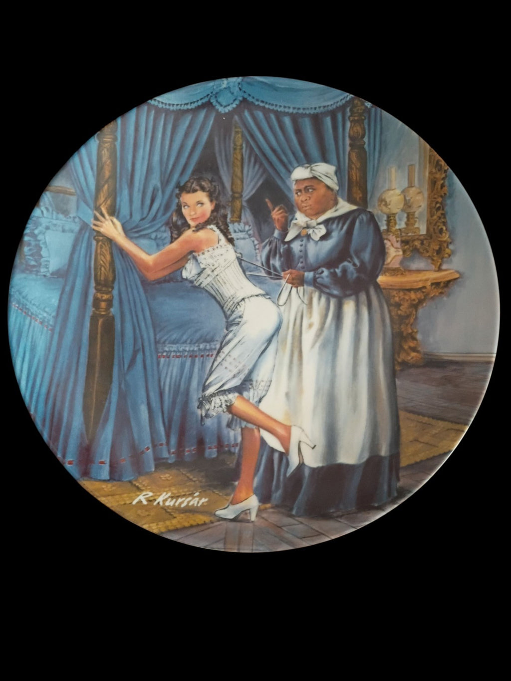 Gone With the Wind Collector Plates Set of 4 – Knowles & Bradford Exchange...