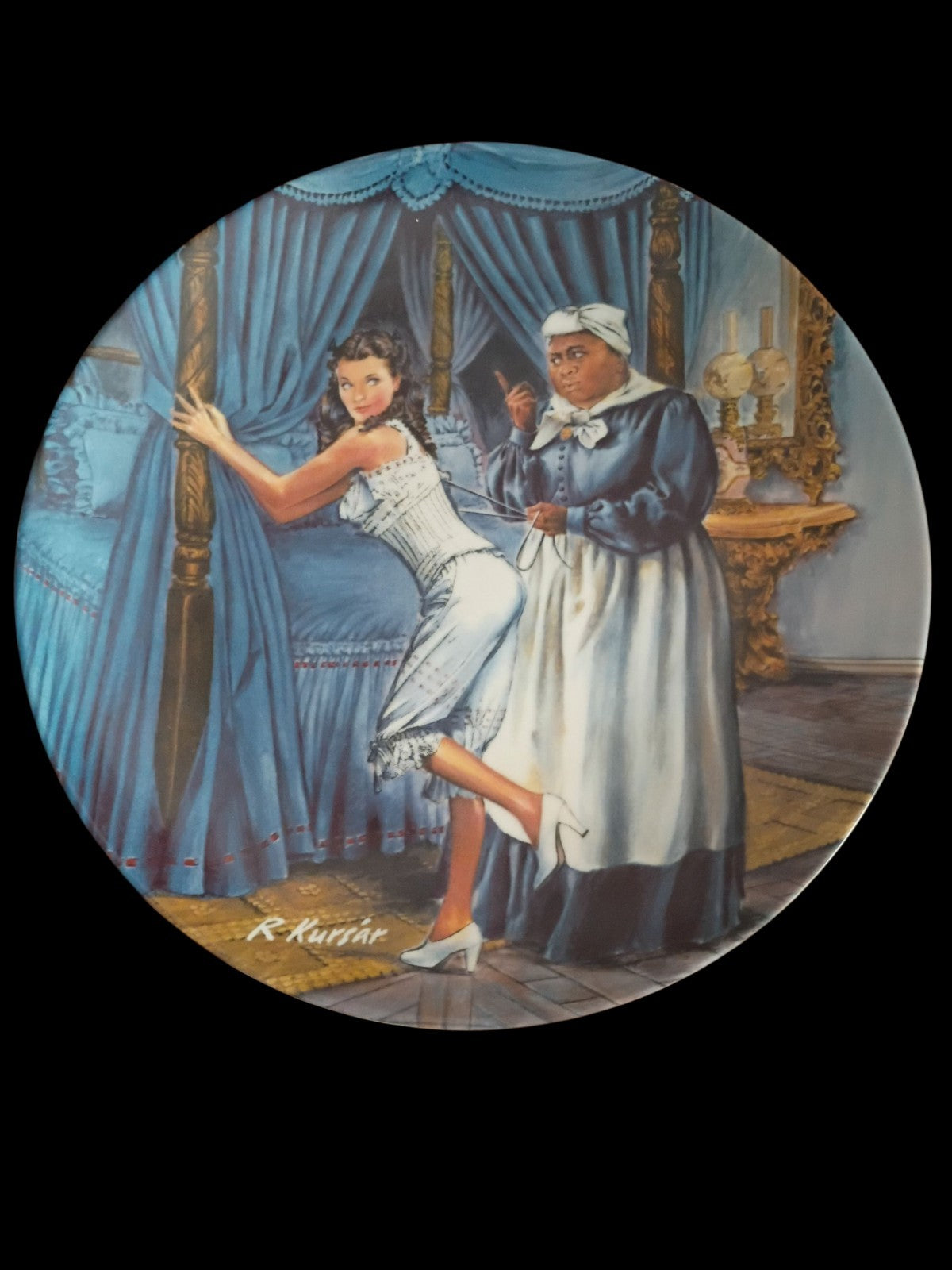 Gone With the Wind Collector Plates Set of 4 – Knowles & Bradford Exchange...
