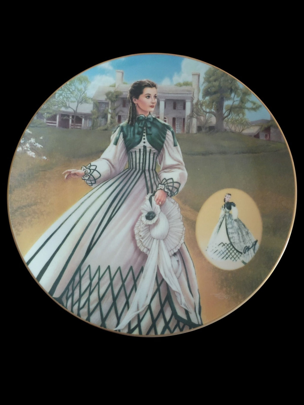 Gone With the Wind Collector Plates Set of 4 – Knowles & Bradford Exchange...