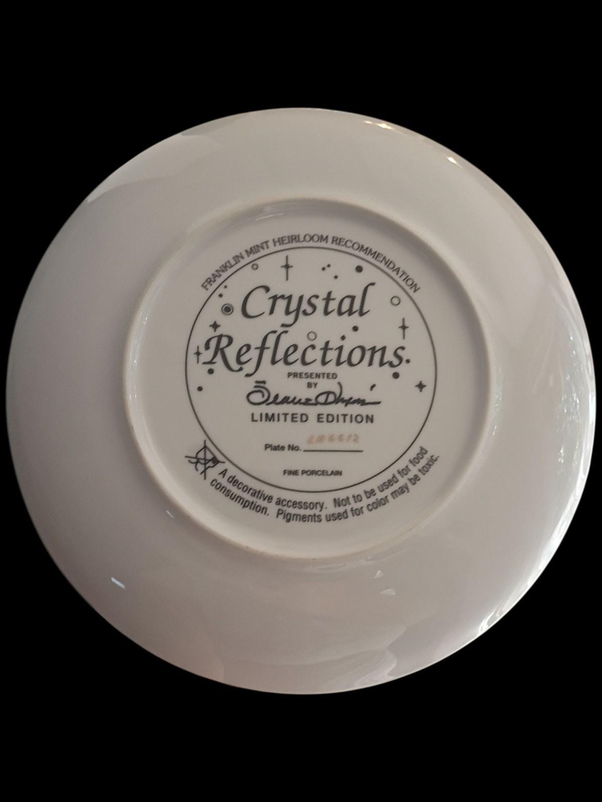 Franklin mint collector plates set of 3 crystal series by susan drew limited...