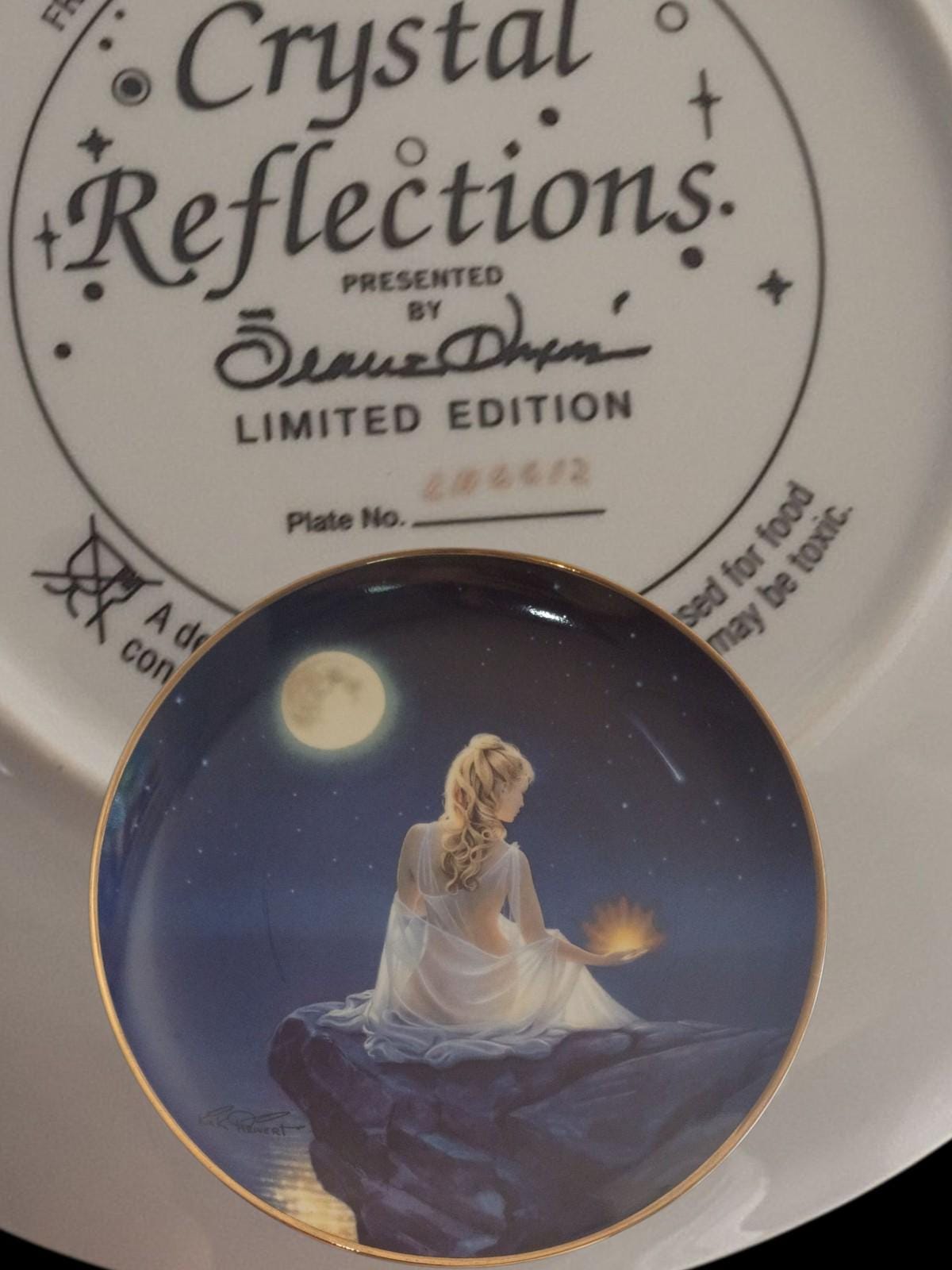 Franklin mint collector plates set of 3 crystal series by susan drew limited...