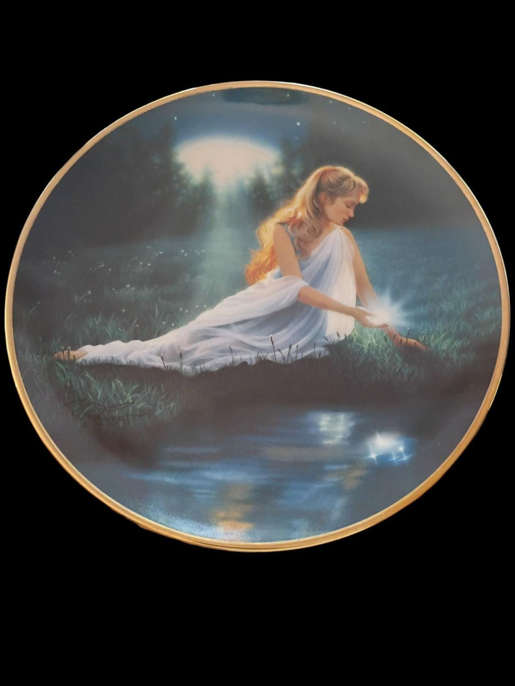 Franklin mint collector plates set of 3 crystal series by susan drew limited...