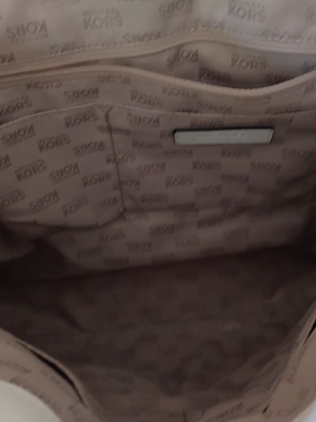 Michael Kors Jet Set Tote White Leather Purse Handbag Gold Logo Shoulder...