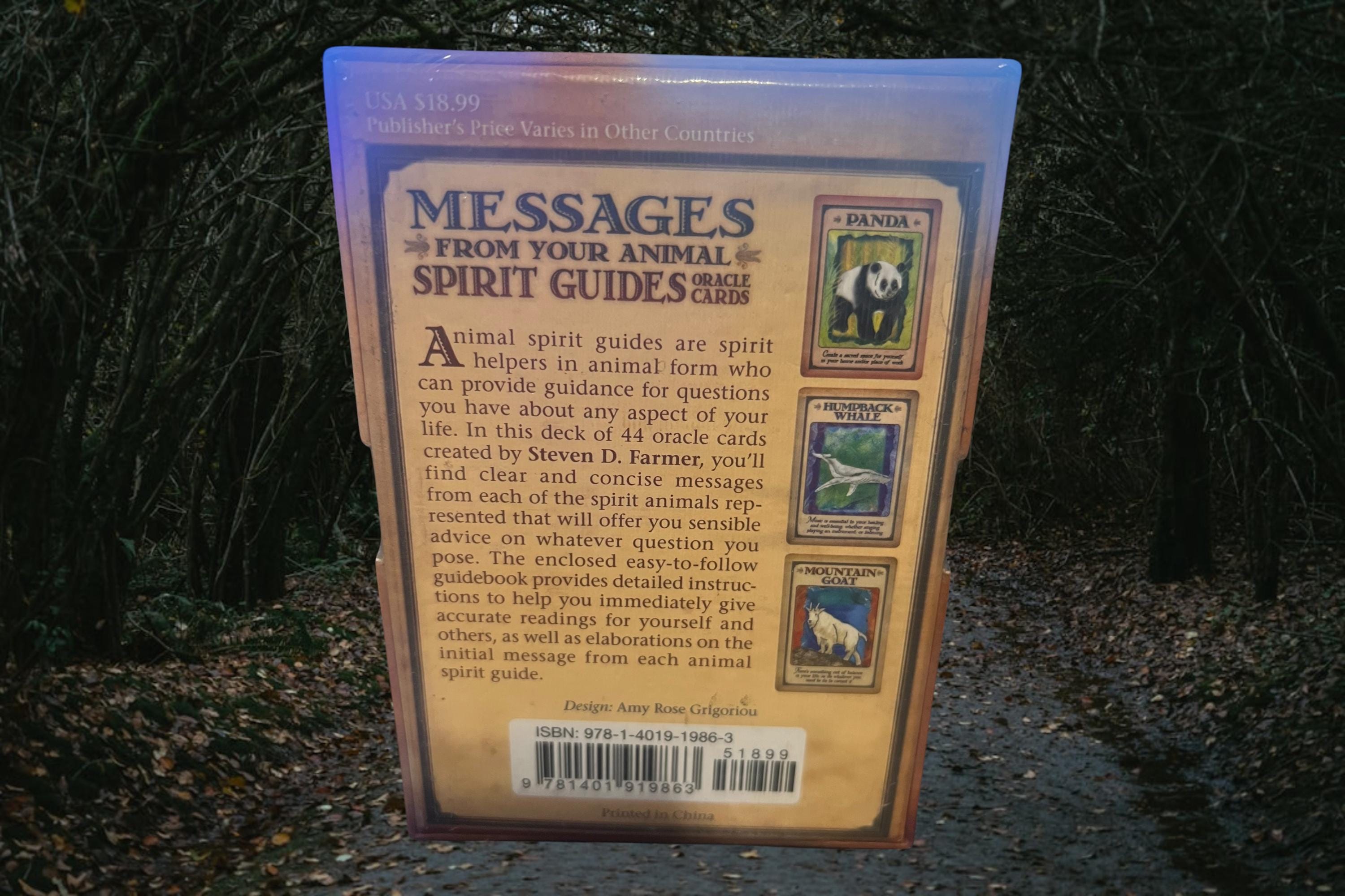 Messages from Your Animal Spirit Guides Oracle Cards | Steven D. Farmer | Sealed Deck + Guidebook | Hay House