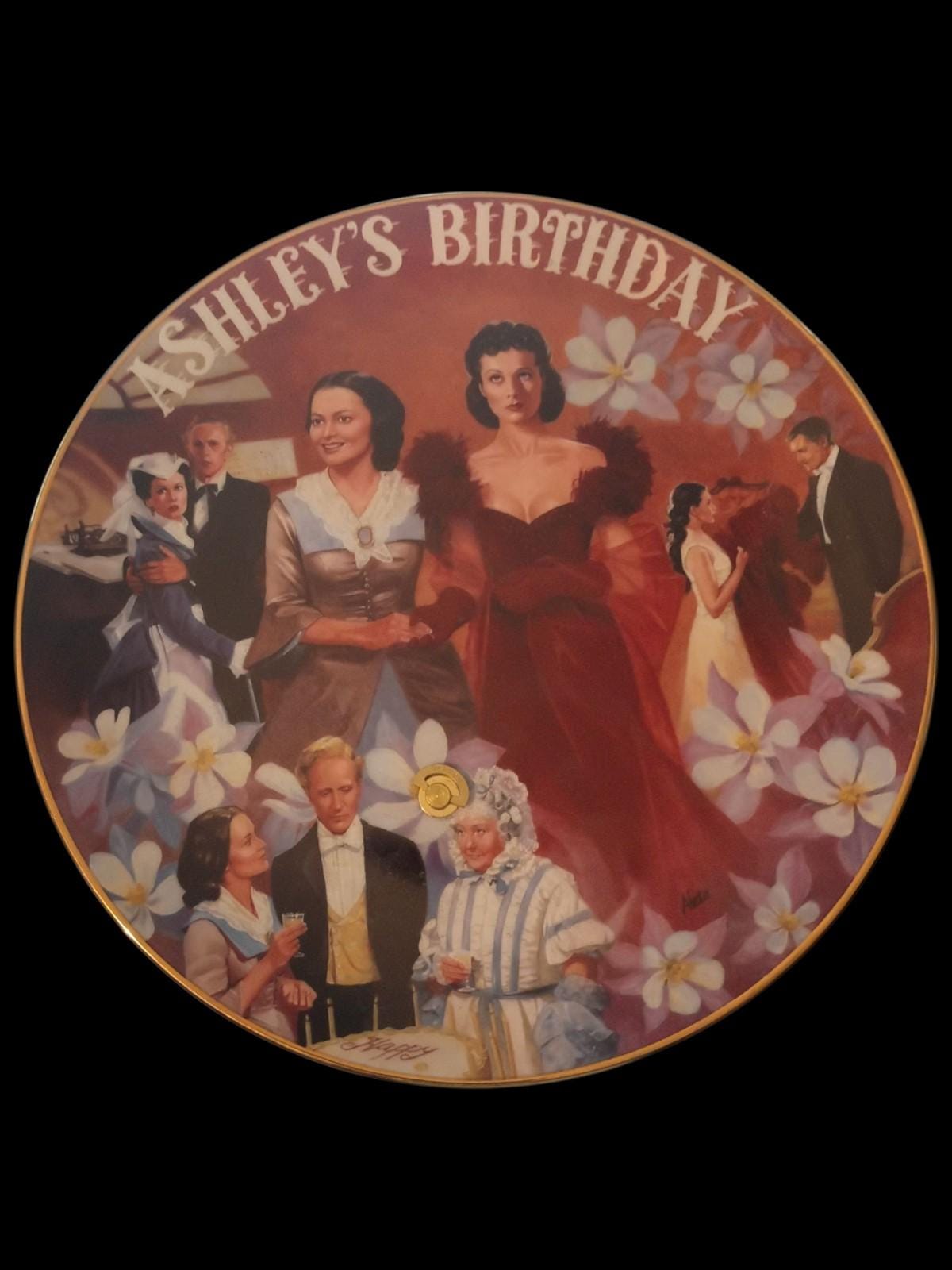 Gone with the wind collector plate set of 4 bradford exchange altea jenks...