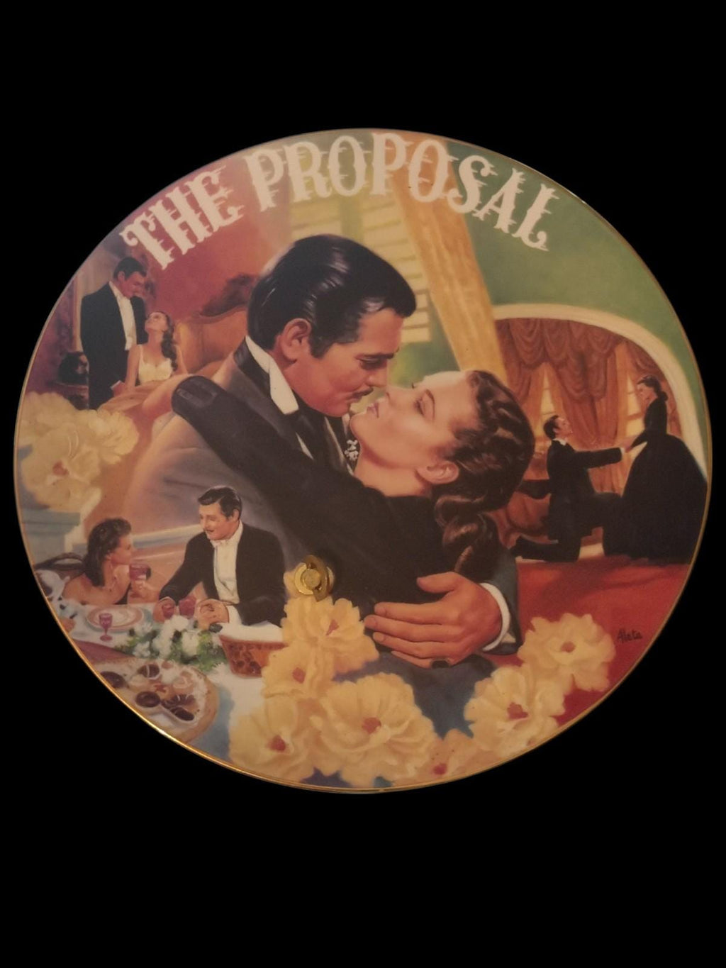 Gone with the wind collector plate set of 4 bradford exchange altea jenks...