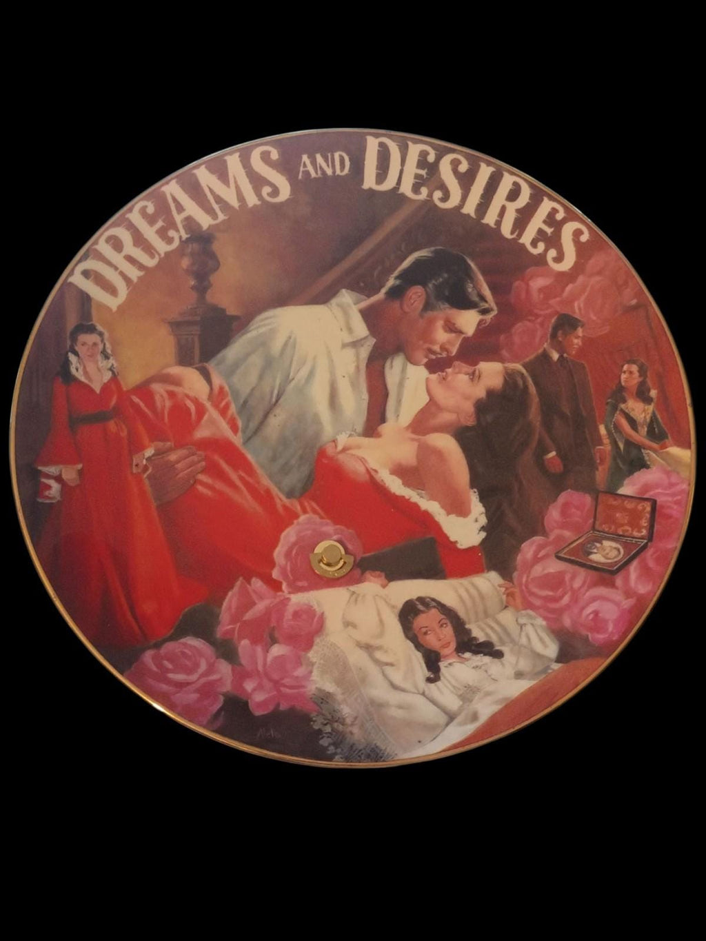 Gone with the wind collector plate set of 4 bradford exchange altea jenks...