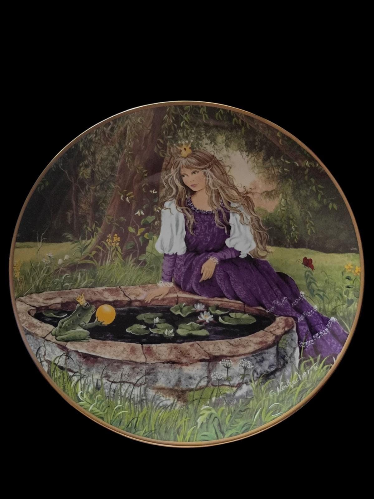 Kaiser porcelain plate "der froschkönig" gerda neubacher limited edition märchen