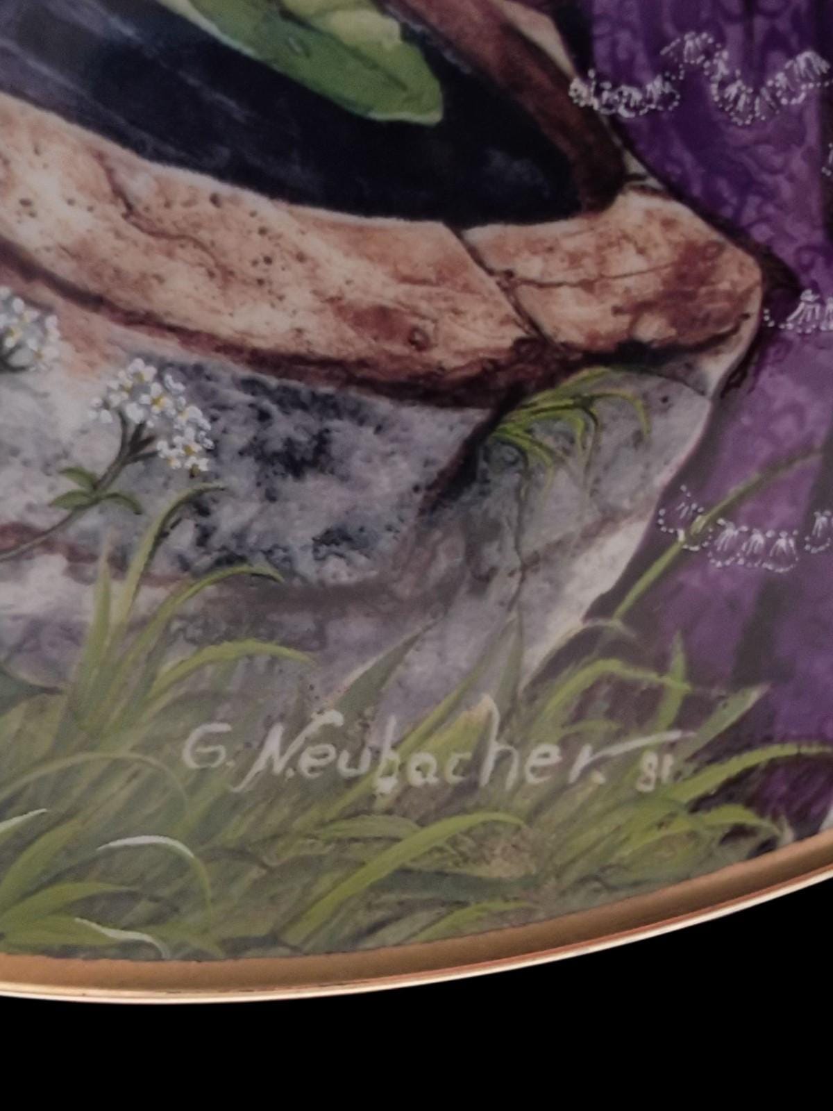 Kaiser porcelain plate "der froschkönig" gerda neubacher limited edition märchen