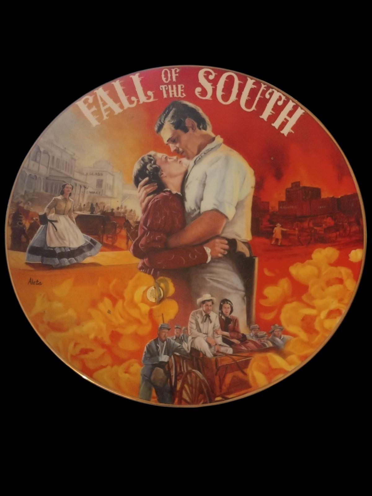 Gone with the wind collector plate set of 4 bradford exchange altea jenks...