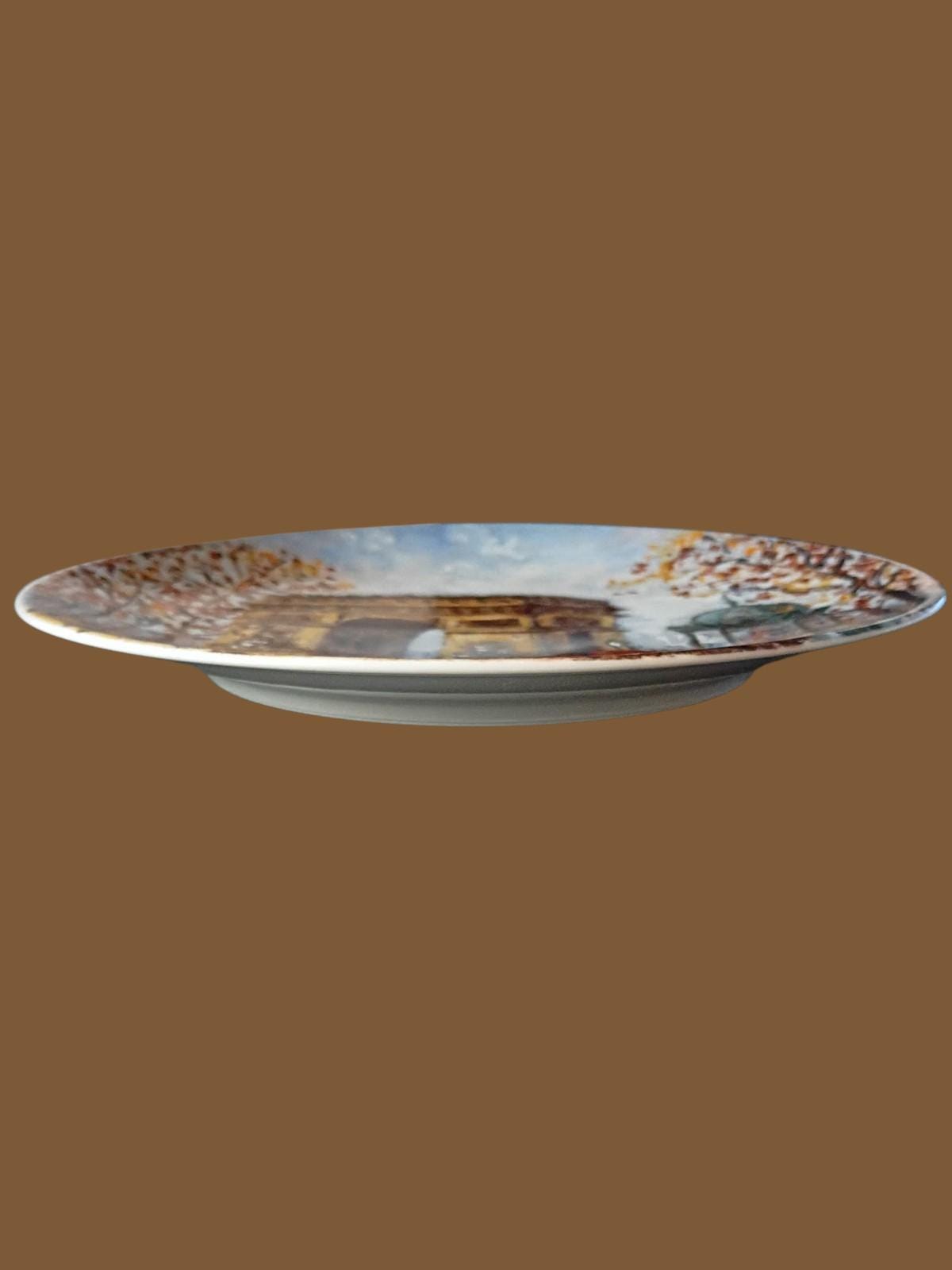 Limited edition collector plate louis dali arc de triomphe paris porcelain...