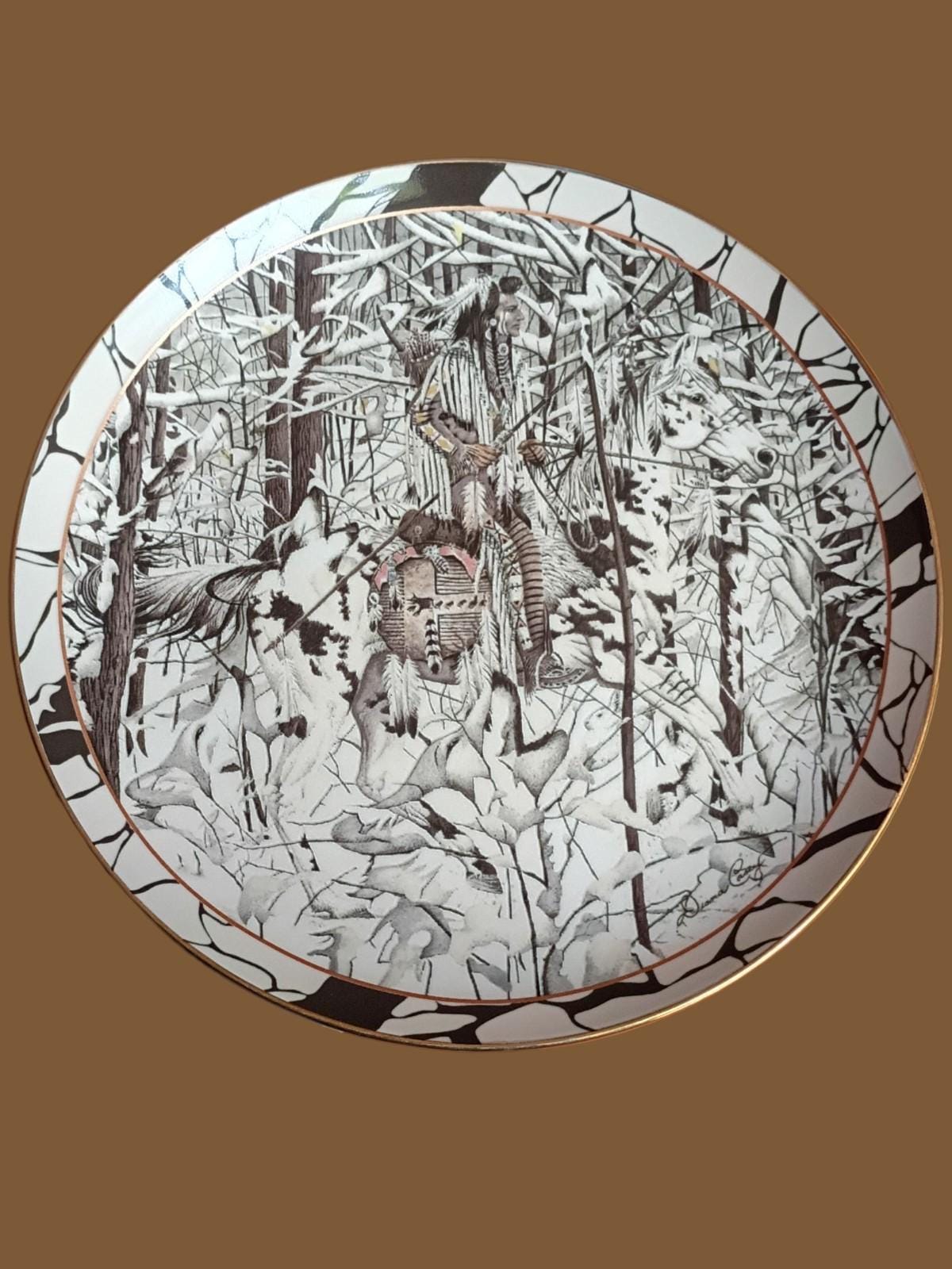 Bradford exchange collector plate diana casey “where paths cross” silent journey