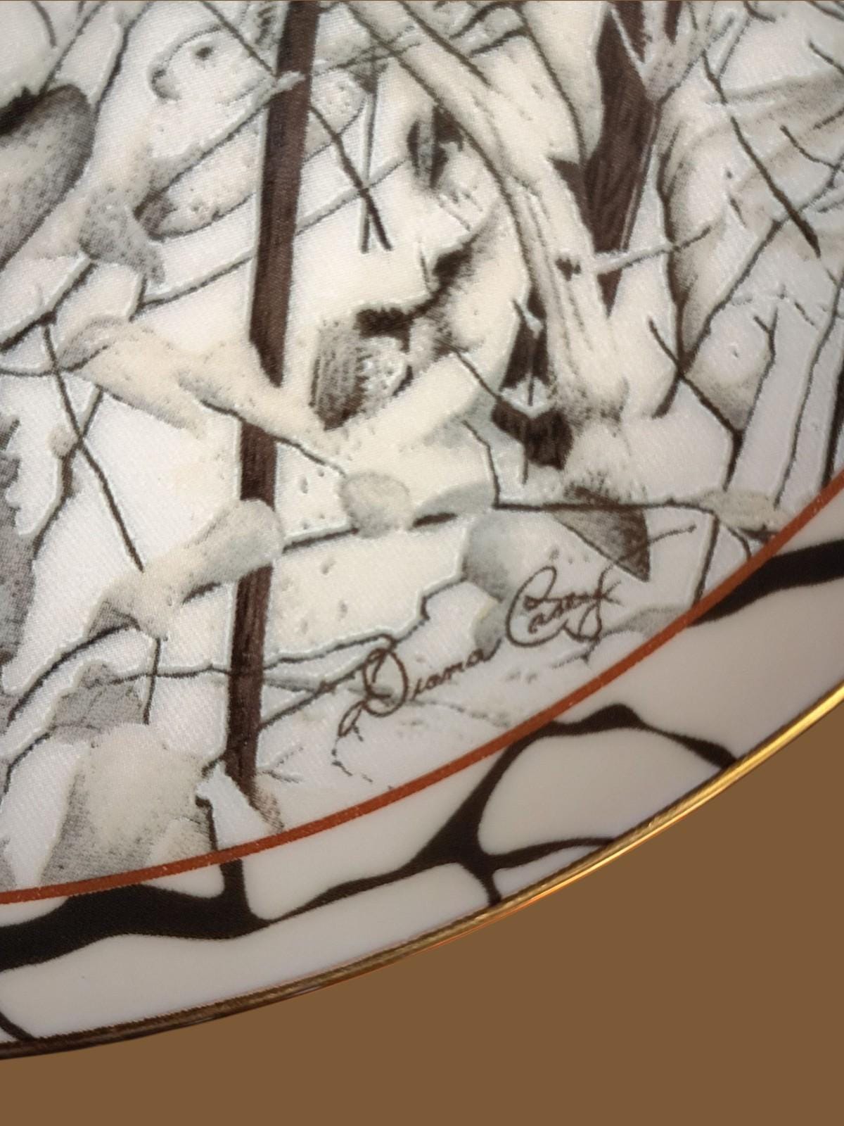 Bradford exchange collector plate diana casey “where paths cross” silent journey
