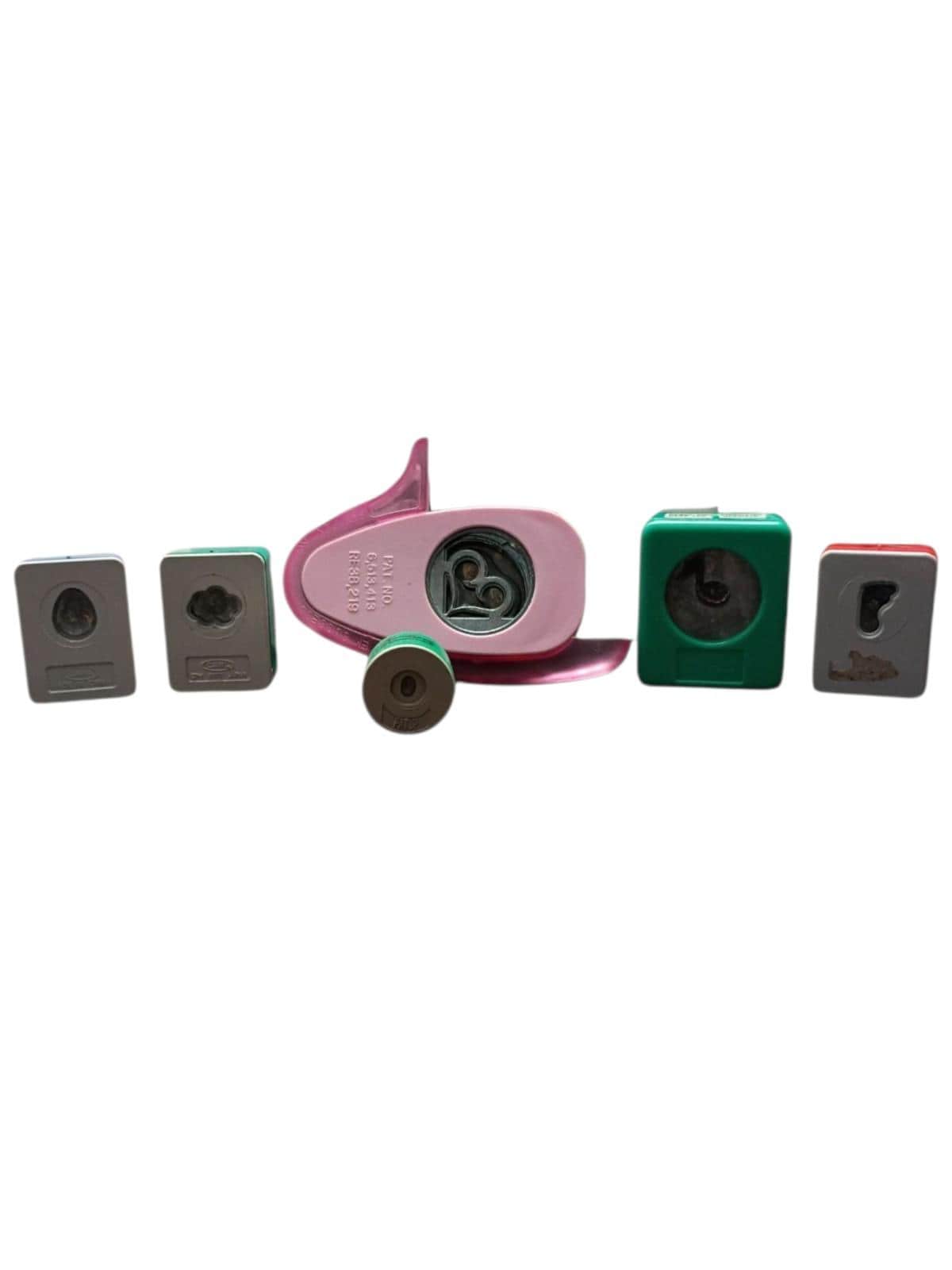 Lot of 6 small craft paper punches 1–2 in shapes – music note, cloud, heart,...