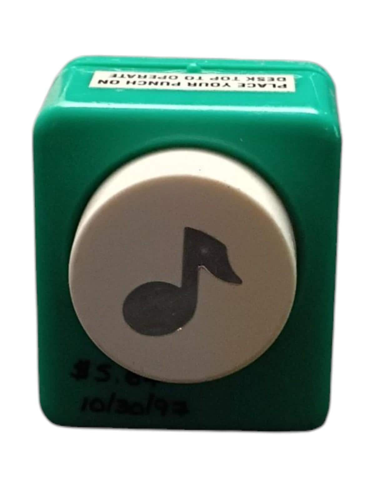 Lot of 6 small craft paper punches 1–2 in shapes – music note, cloud, heart,...