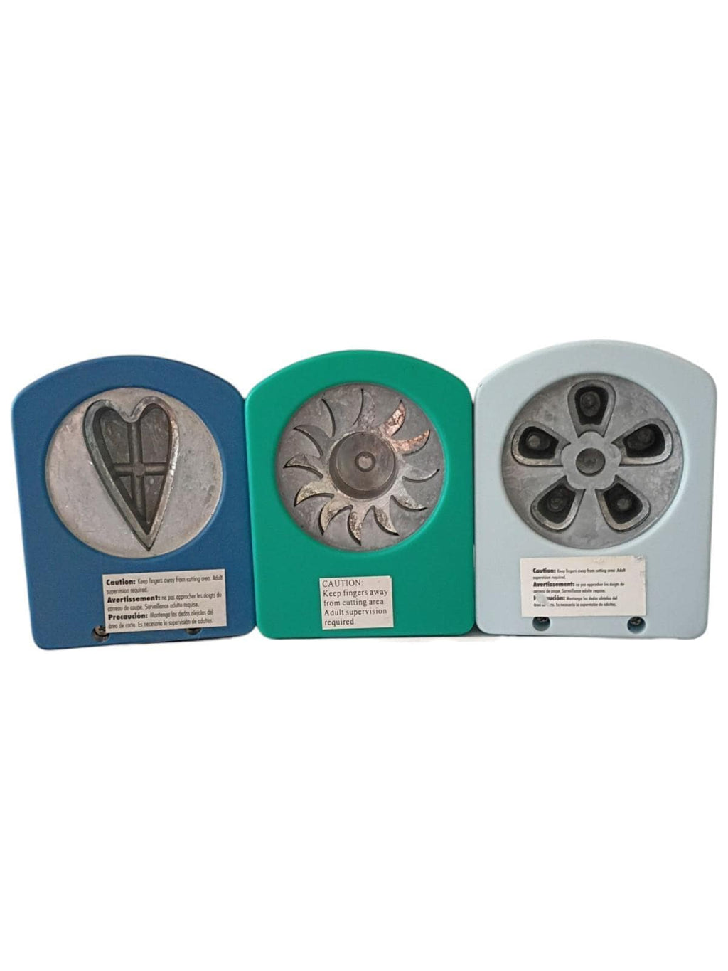 Marvy uchida large paper punch set of 3 – heart, flower, spiral sunburst shapes