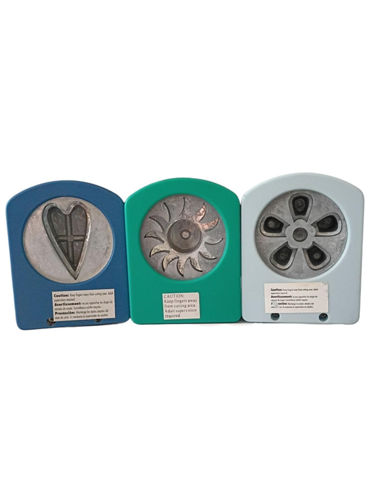 Marvy uchida large paper punch set of 3 – heart, flower, spiral sunburst shapes
