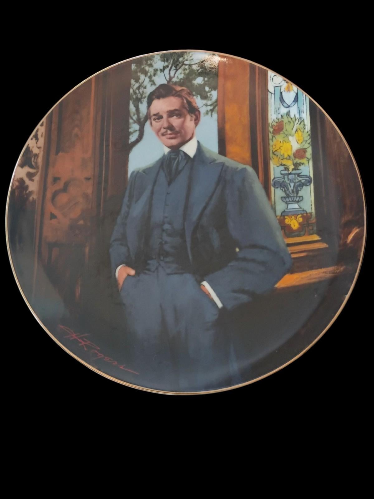 Gone with the wind collector plates set of 4 howard rogers u.s. george 1989–1990