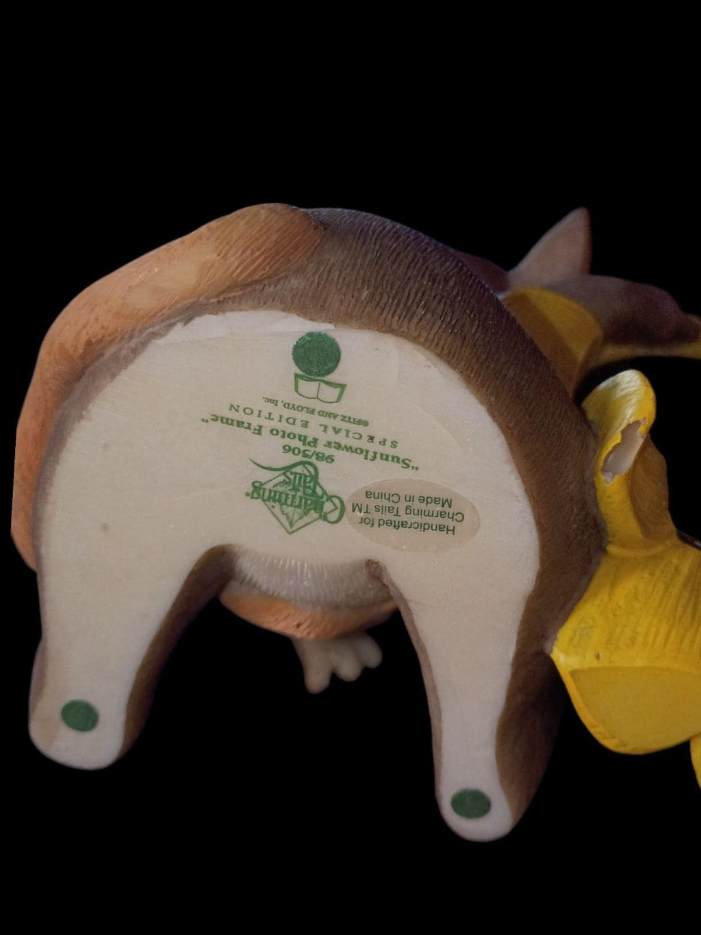 Charming tails sunflower photo frame figurine by dean griff special edition...