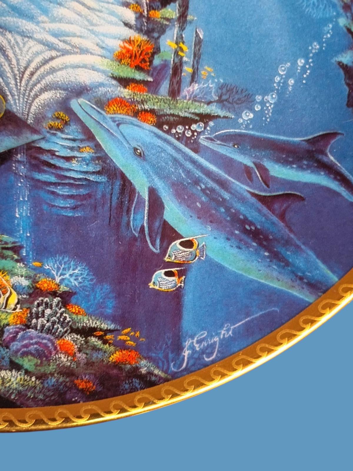 Hamilton collection mysterious ruins plate undersea visions 1995 limited edition