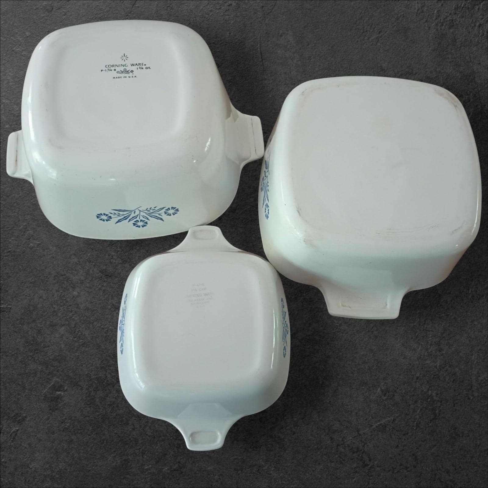 Corning ware blue cornflower 9-piece cookware set | casserole, skillet, pie...