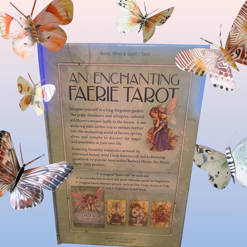 Mystic Faerie Tarot Deck andGuidebook Set by Linda Ravenscroft and Barbara Moore  Llewellyn  Sealed New  Enchanting Fantasy Artwork unopened