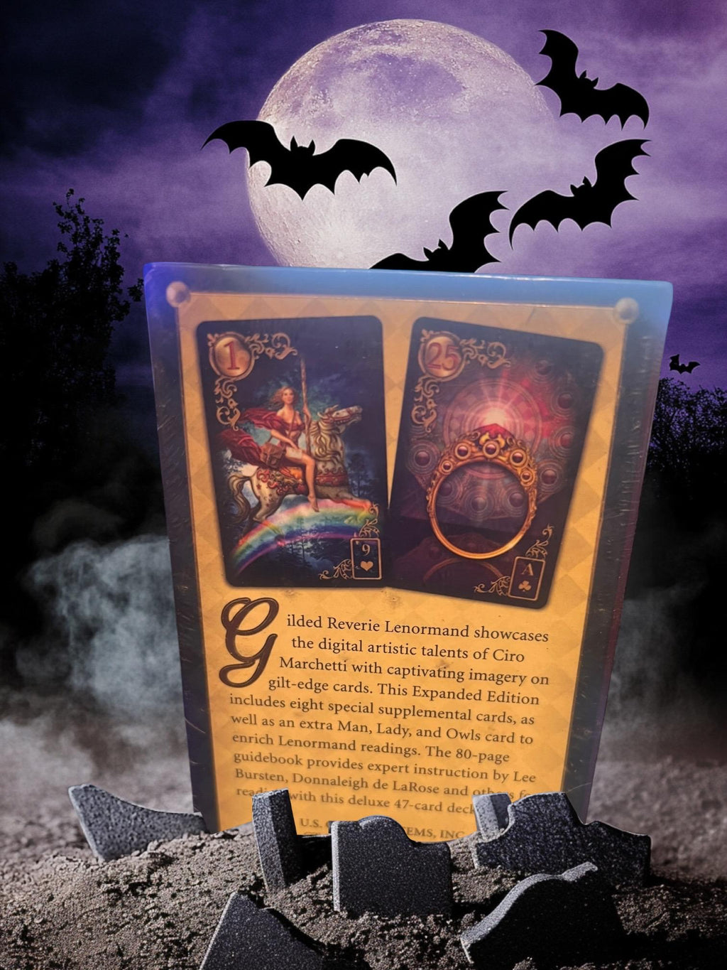 Gilded Reverie Lenormand Expanded Edition by Ciro Marchetti | US Games Systems | Sealed Deck | 47 Cards + Guidebook