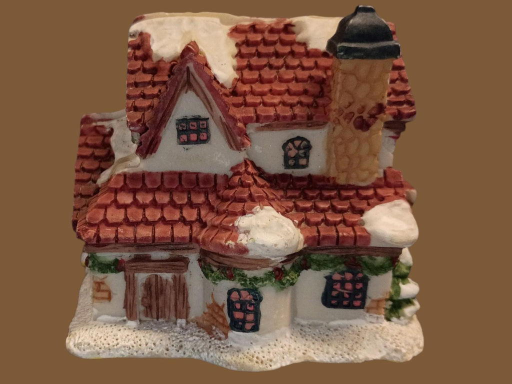 Miniature christmas village houses set of 3 hinged holiday homes – santa’s...