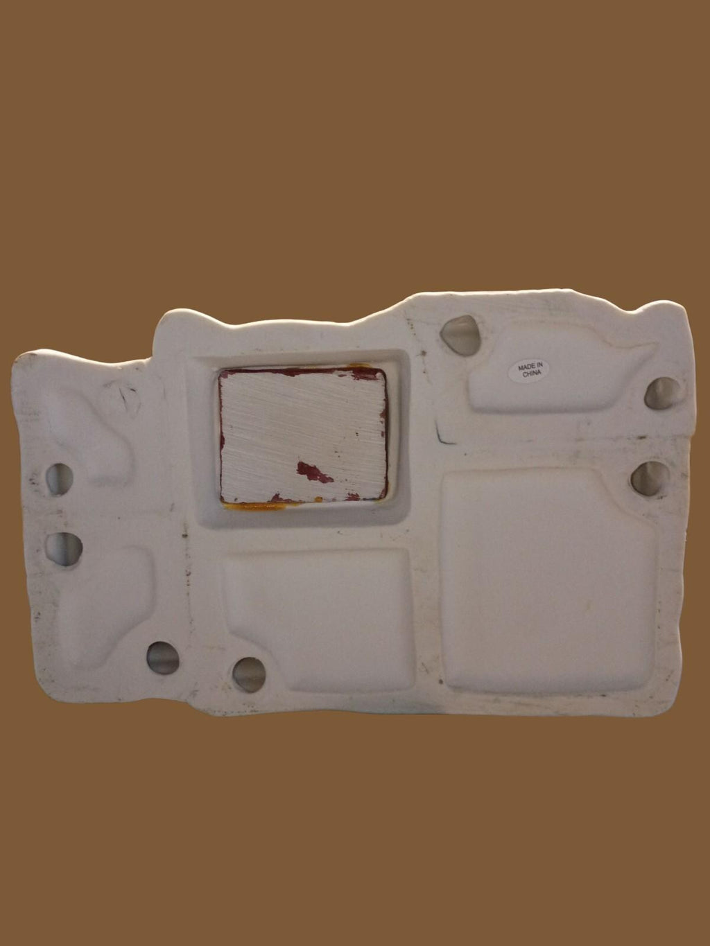 Holiday traditions 8.5" lighted porcelain house with box, cord & new bulb –...