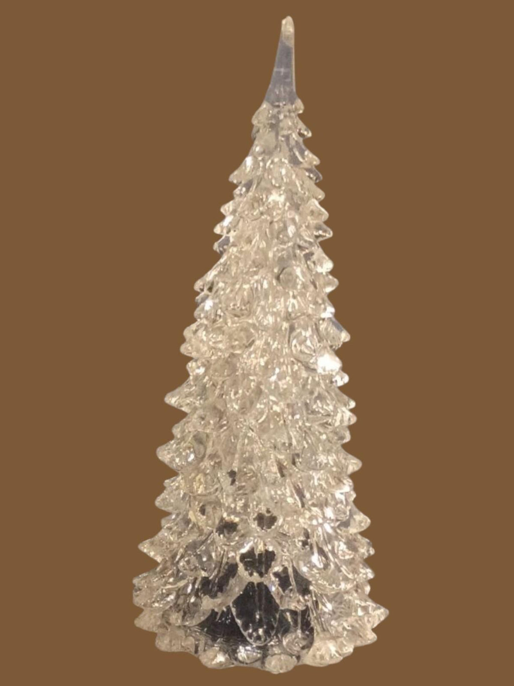 Gingerbread house & clear acrylic light-up christmas tree set | holiday village