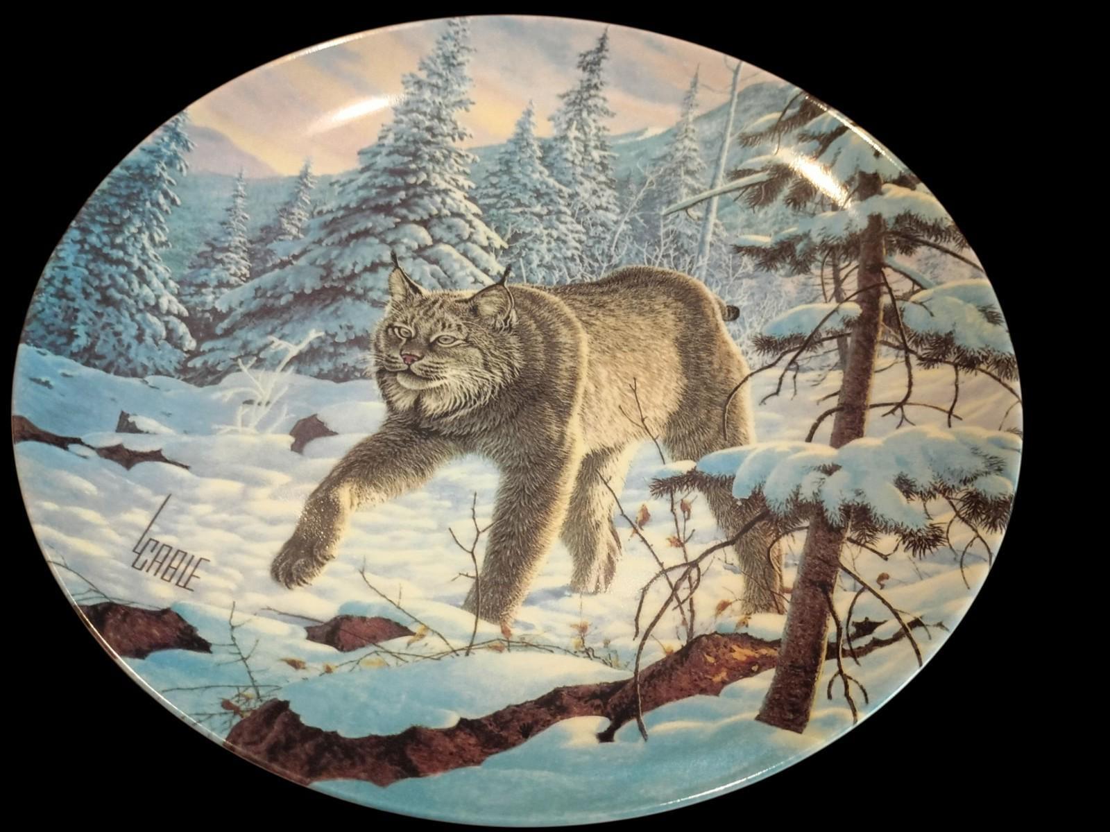 Set of 5 knowles collector plates big cats of the americas by lee cable...