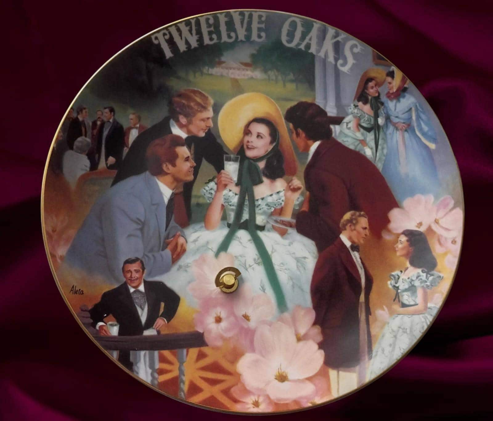 Gone with the wind collector plate scarlett: belle of the twelve oaks...