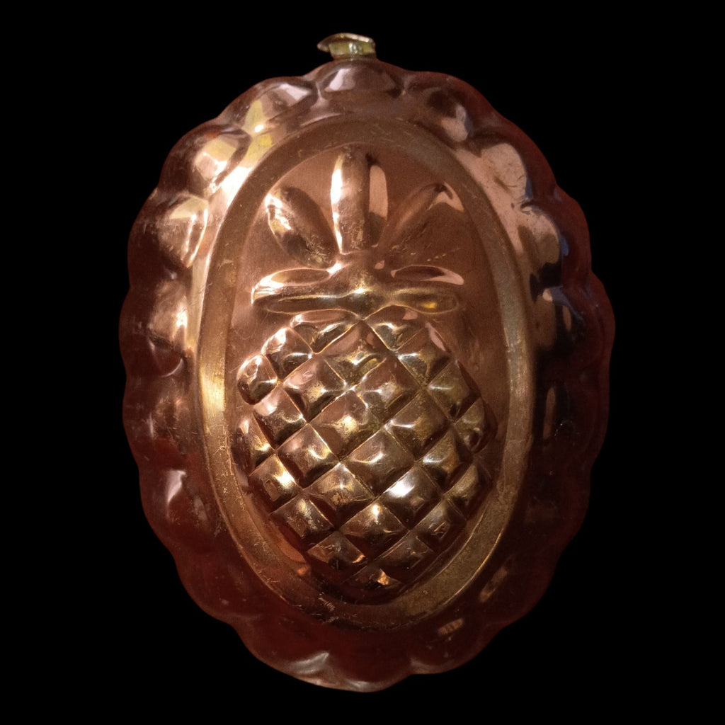 Vintage Copper Kitchen Wall Mold Set of 4 | Fruit Basket, Pineapple, Duck &...