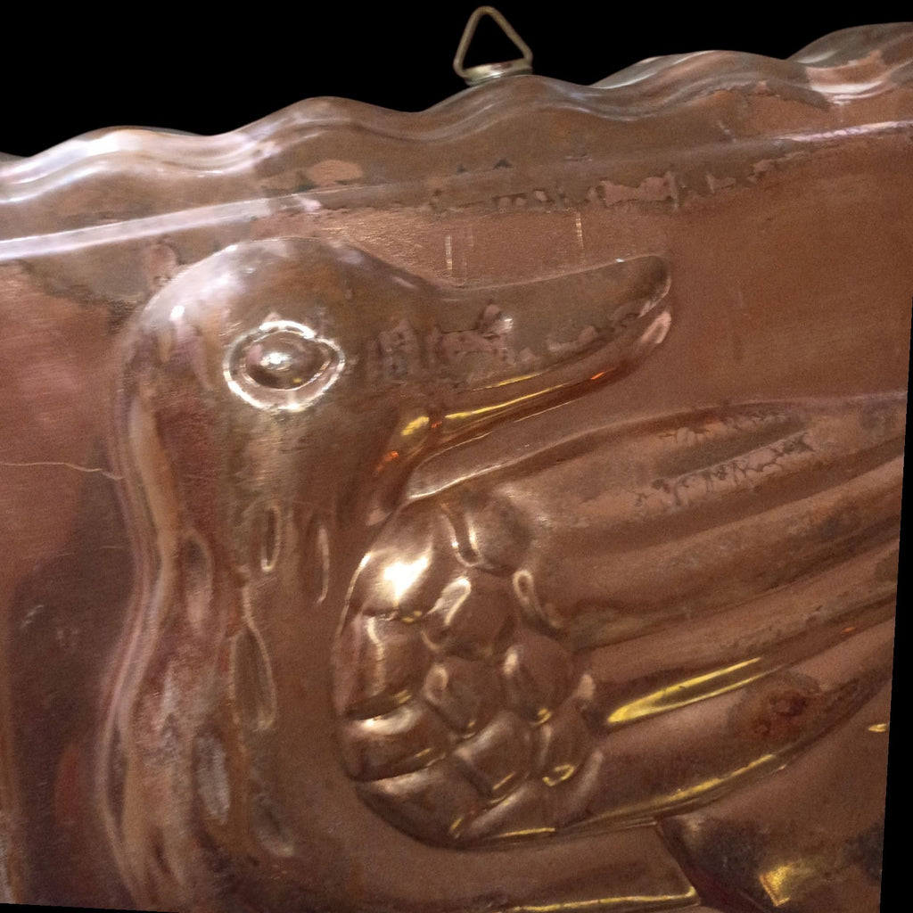 Vintage Copper Kitchen Wall Mold Set of 4 | Fruit Basket, Pineapple, Duck &...