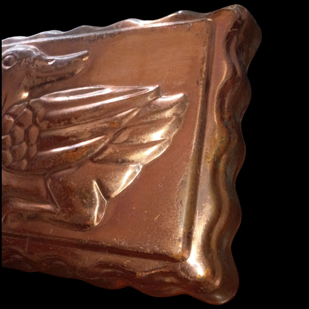 Vintage Copper Kitchen Wall Mold Set of 4 | Fruit Basket, Pineapple, Duck &...