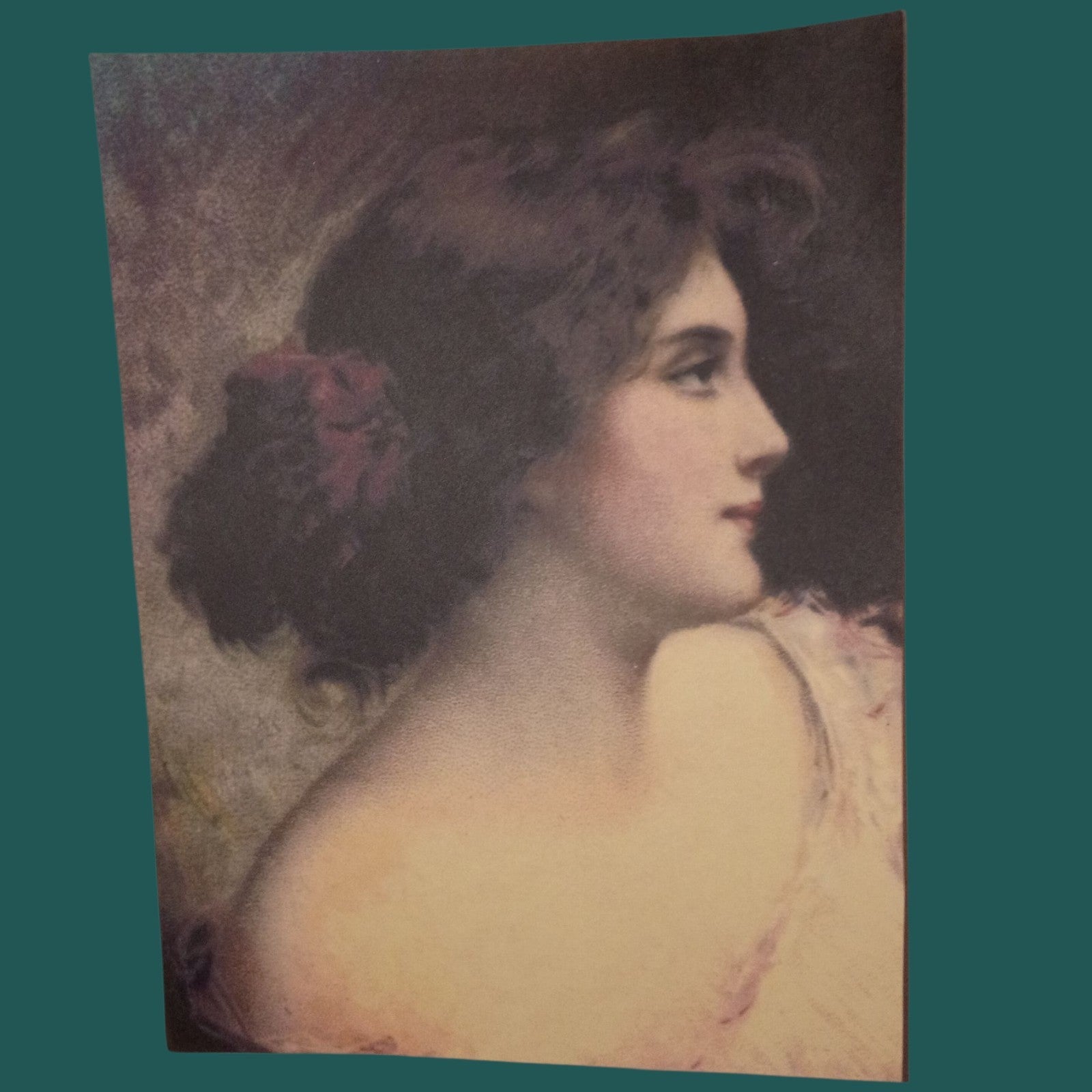 Set of 3 Vintage Romantic Art Prints 8x10 – Classical Lady Portraits & Garden...