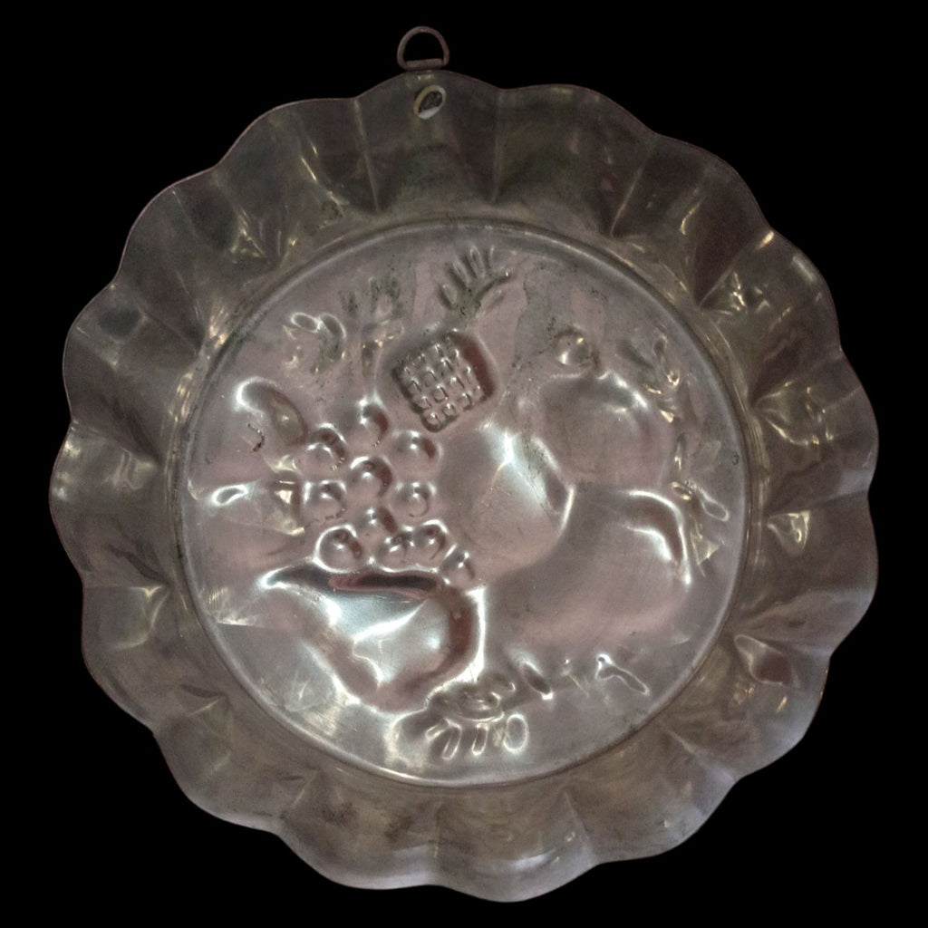 Vintage Copper Kitchen Wall Mold Set of 4 | Fruit Basket, Pineapple, Duck &...