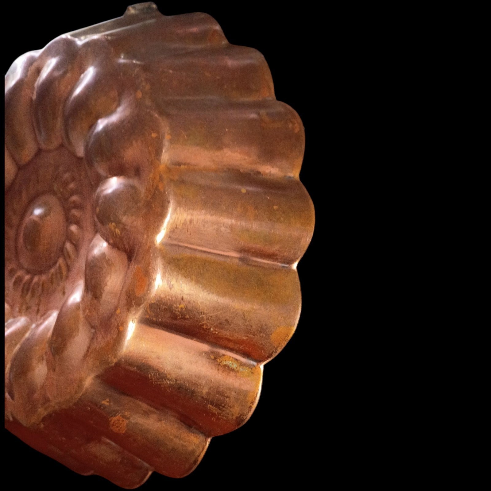 Vintage Copper Kitchen Wall Mold Set of 4 | Fruit Basket, Pineapple, Duck &...