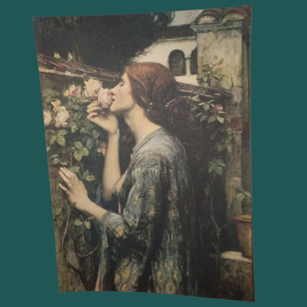 Set of 3 Vintage Romantic Art Prints 8x10 – Classical Lady Portraits & Garden...