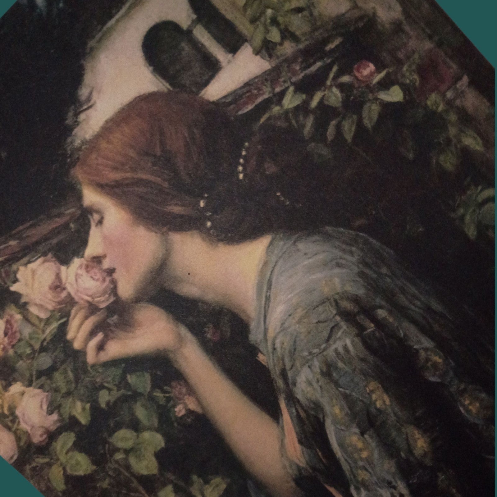 Set of 3 Vintage Romantic Art Prints 8x10 – Classical Lady Portraits & Garden...