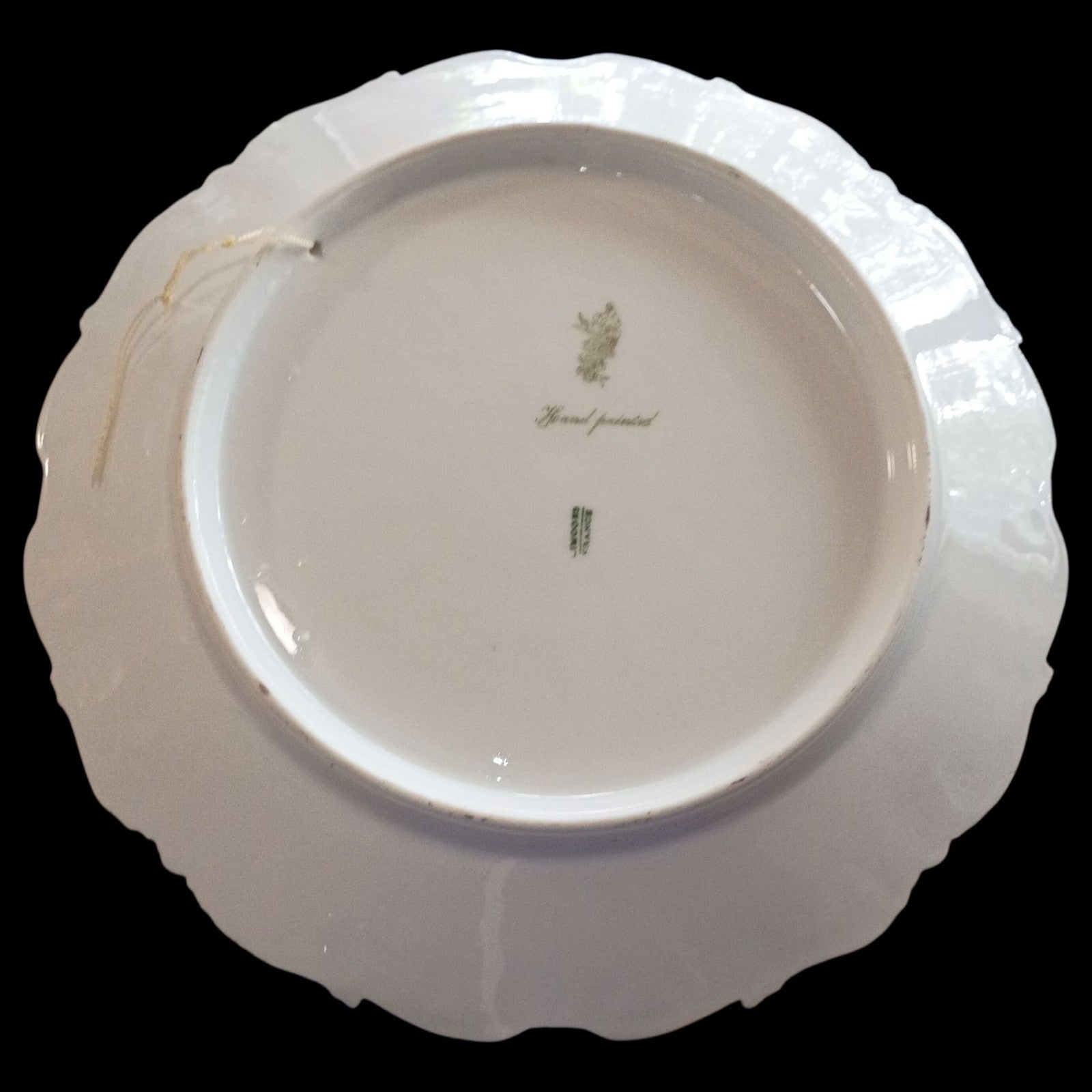 Antique Limoges France Hand Painted Porcelain Plate Signed “Reny” | Pink &...