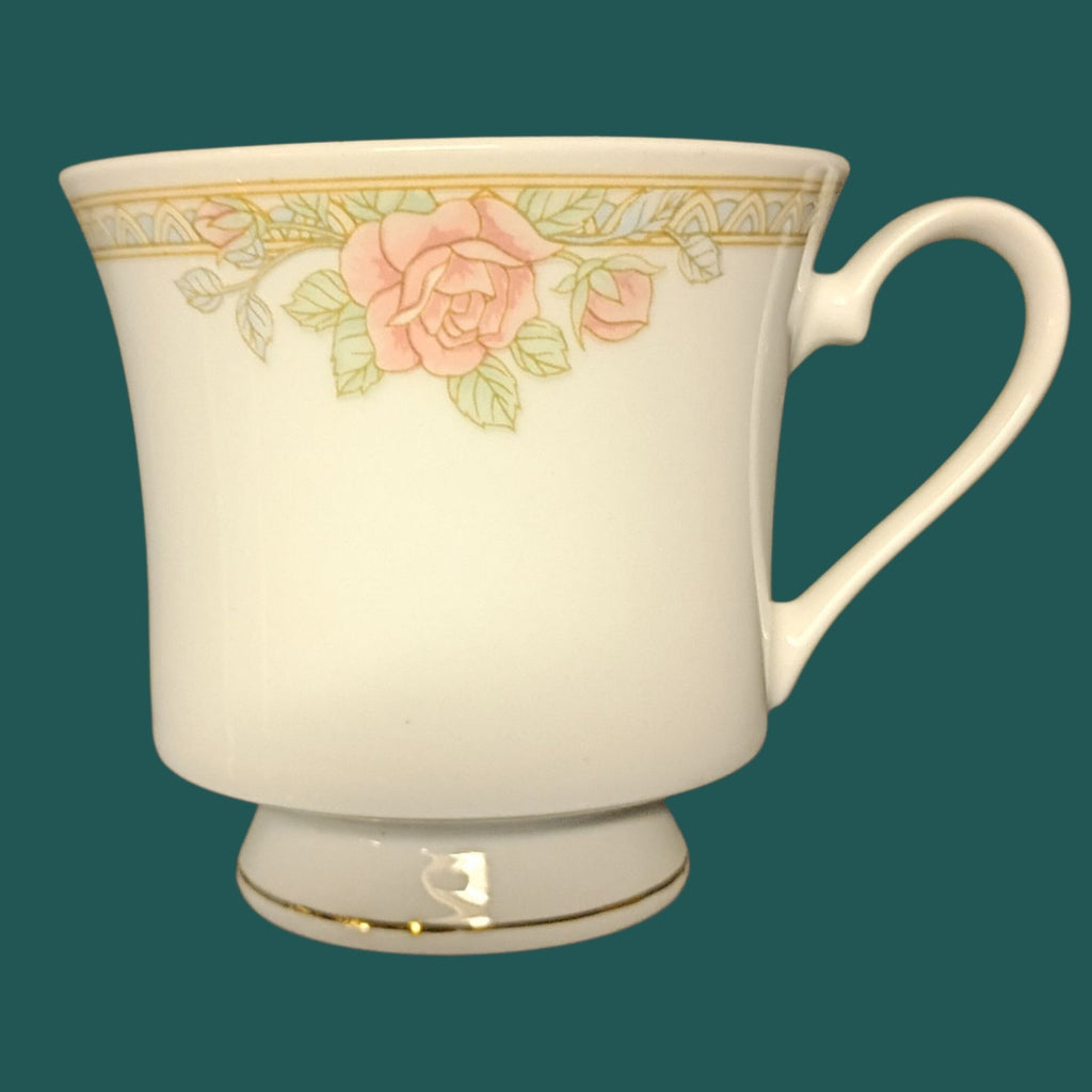 Crown Ming Fine China Jian Shiang Pink Rose Tea Set – 26 Piece Set with Teapot,
